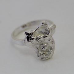 Silver Water Oyster Ring